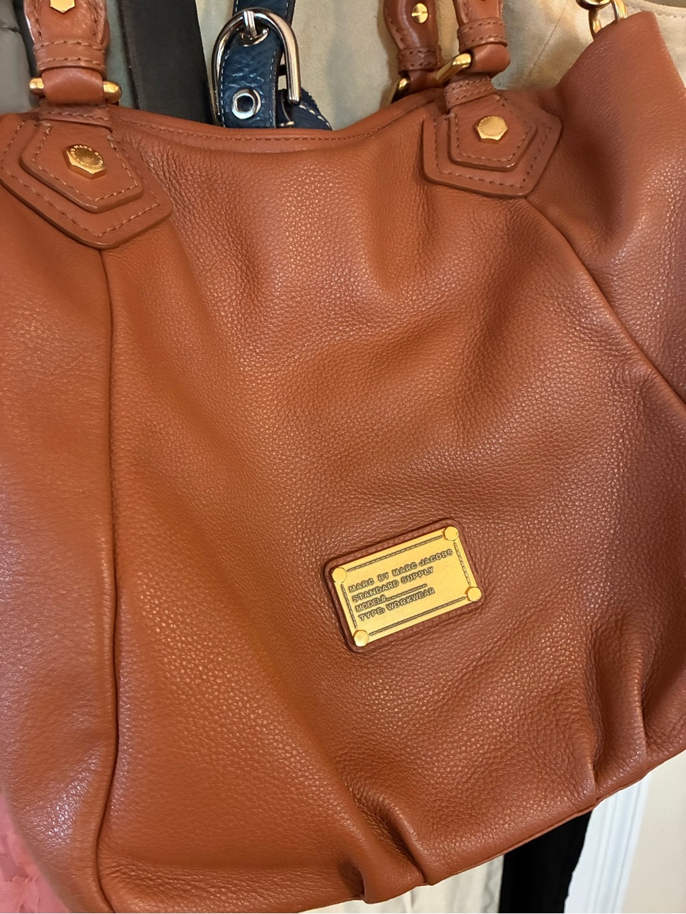 Marc by Marc Jacobs - Classic Q Francesca Brown Leather Top Handle Hobo/Tote Bag - Picture 2 of 14